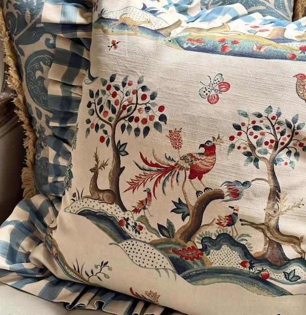 Nowoczesny haft na pościeli